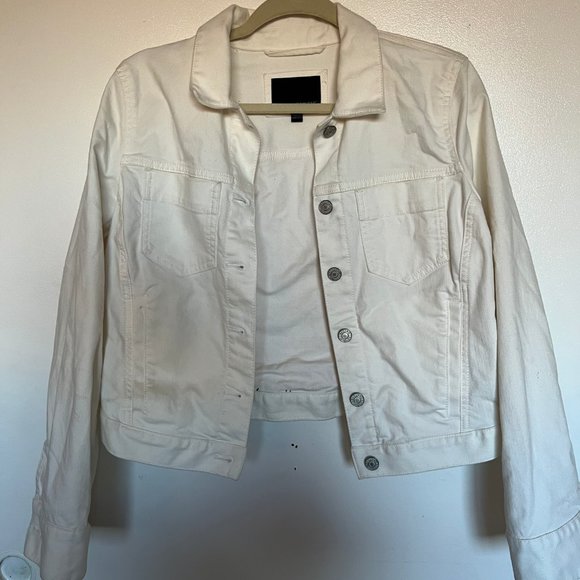 Banana Republic Customized Embroidered White Jacket Small - Picture 7 of 9